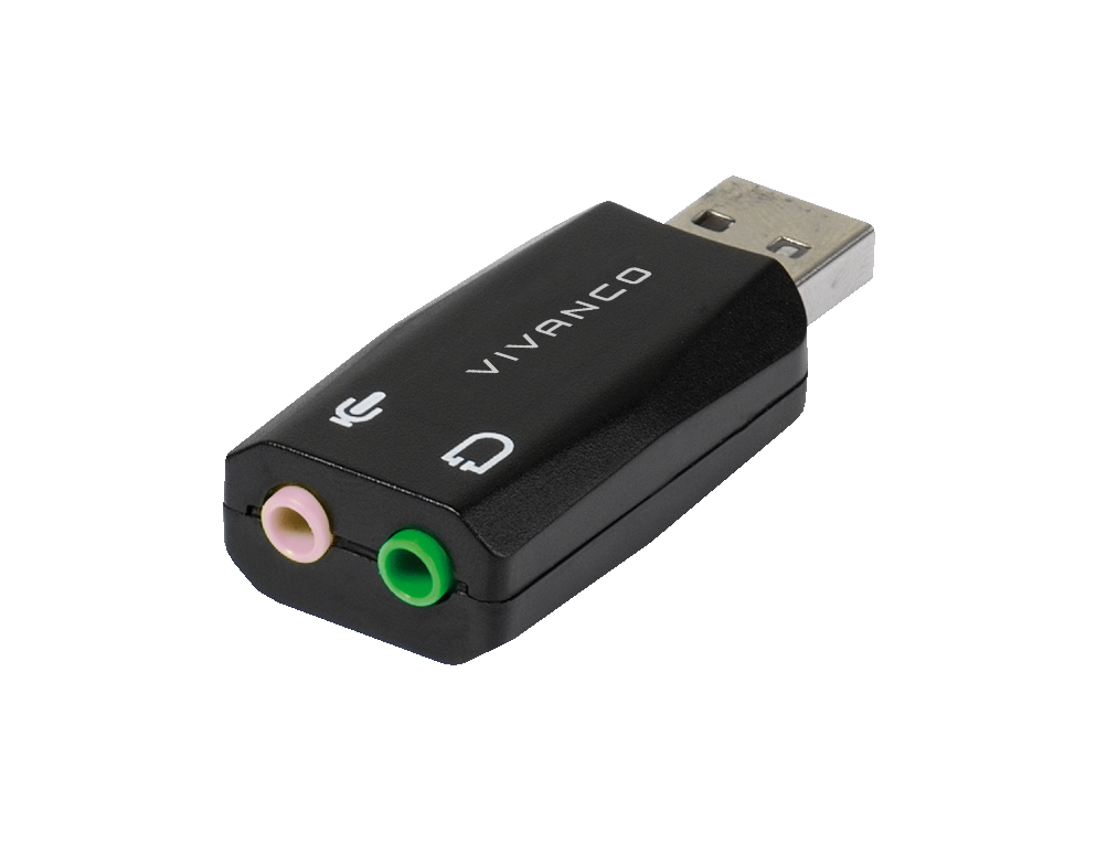 USB 2.0 Audioadapter für Headset und Lautsprecher